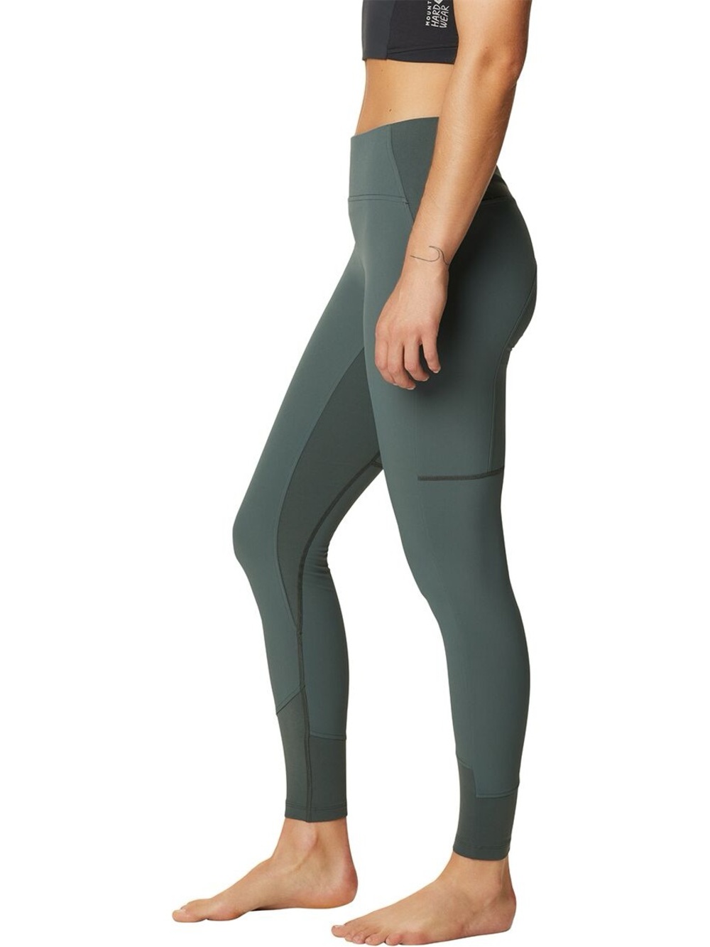 Mountain Hardware - High-Waist Performance Leggings in Forest Green